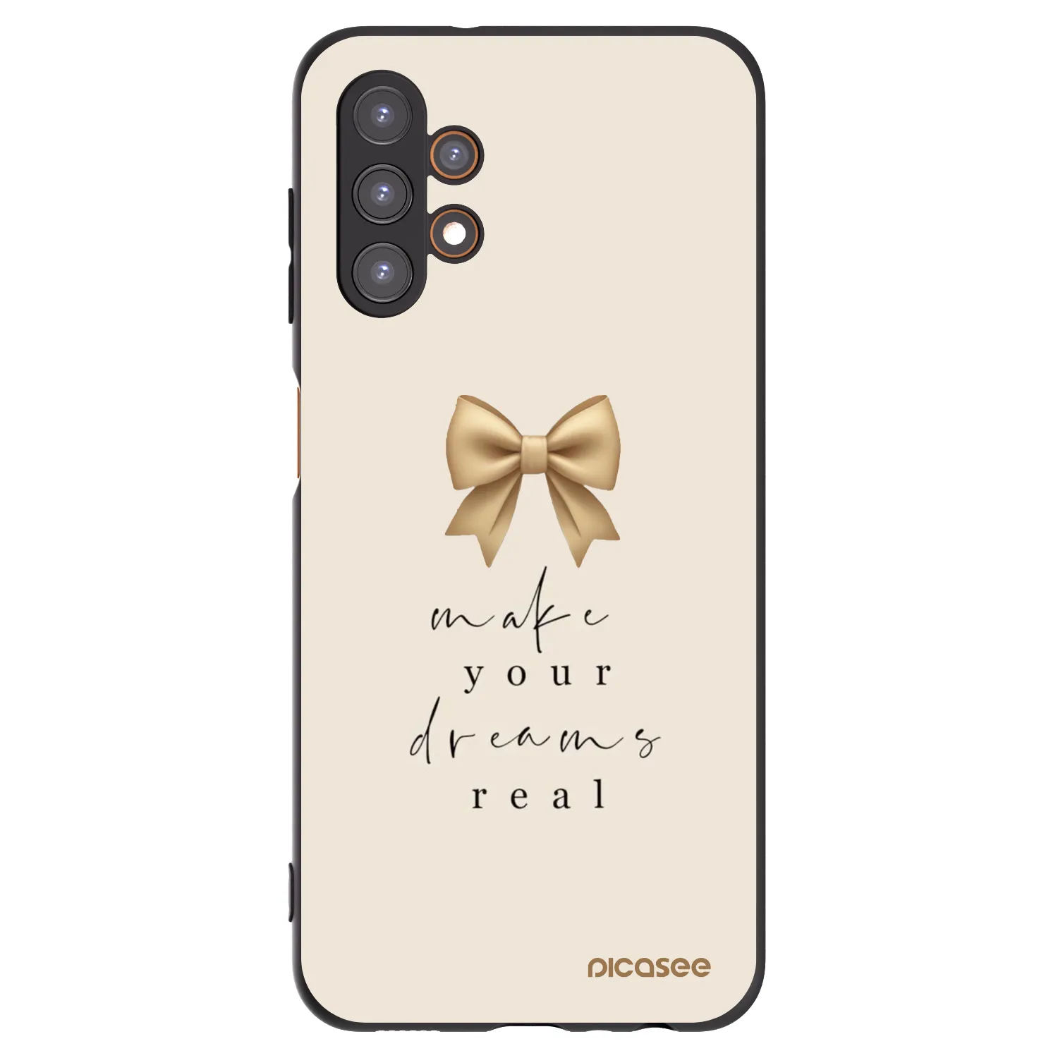 Picasee silikonowe czarne etui na Samsung Galaxy A13 5G - Golden Dream