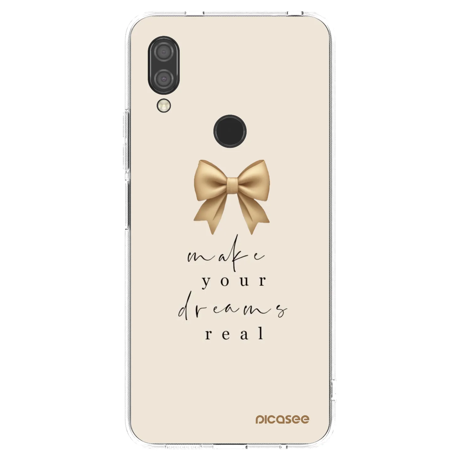 Picasee silikonowe przeźroczyste etui na Xiaomi Redmi 7 - Golden Dream