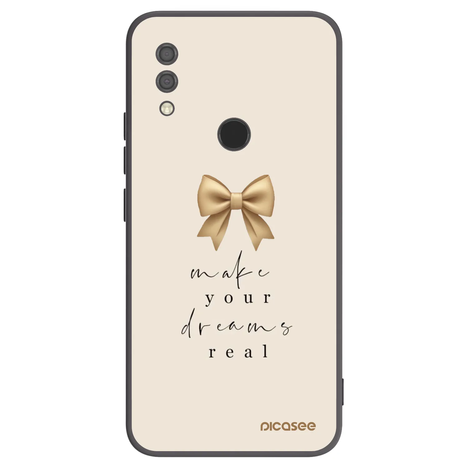 Picasee silikonowe czarne etui na Xiaomi Redmi 7 - Golden Dream