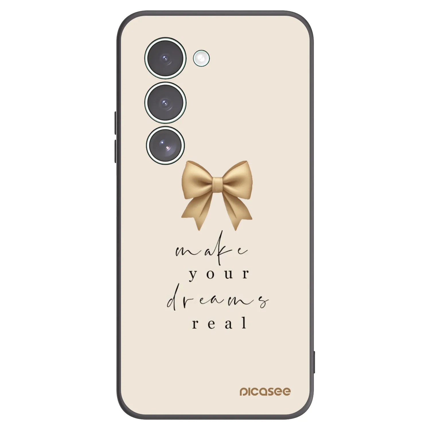 Picasee silikonowe czarne etui na Xiaomi Redmi 15 5G - Golden Dream