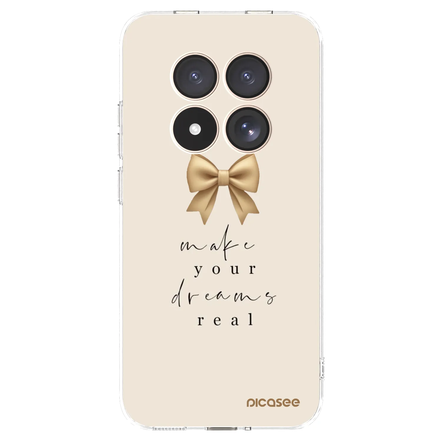 Picasee silikonowe przeźroczyste etui na Xiaomi Redmi Note 15 Pro 4G - Golden Dream