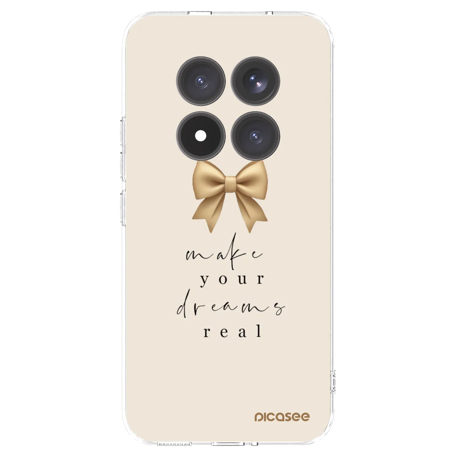 Picasee silikonowe przeźroczyste etui na Xiaomi Redmi Note 15 Pro+ - Golden Dream
