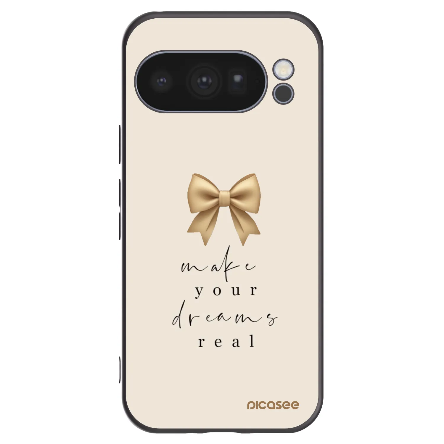Picasee silikonowe czarne etui na Google Pixel 10 Pro - Golden Dream