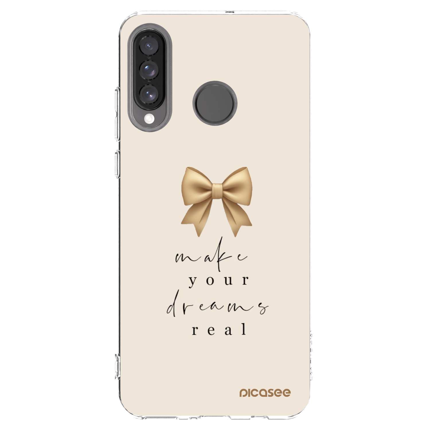 Picasee silikonowe przeźroczyste etui na Huawei P30 Lite - Golden Dream