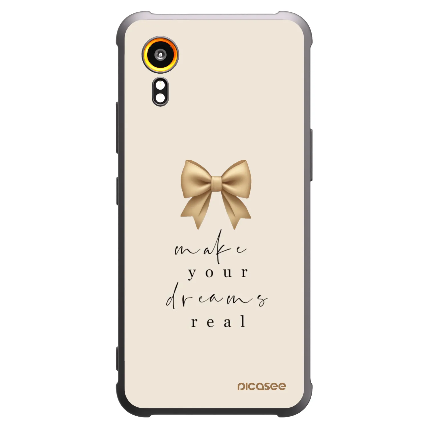 Picasee silikonowe czarne etui na Samsung Galaxy Xcover 7 - Golden Dream