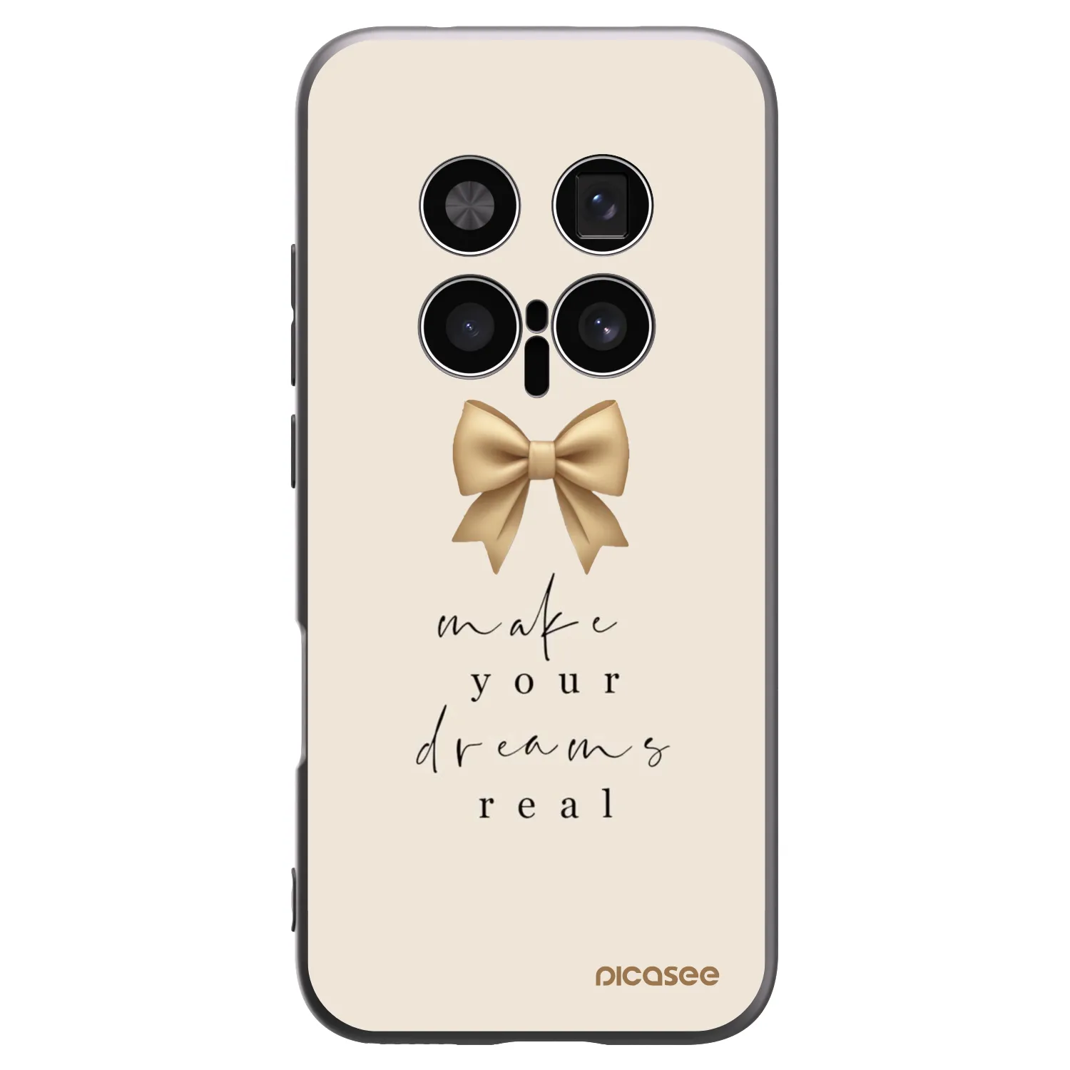 Picasee silikonowe czarne etui na Honor Magic8 Pro 5G - Golden Dream