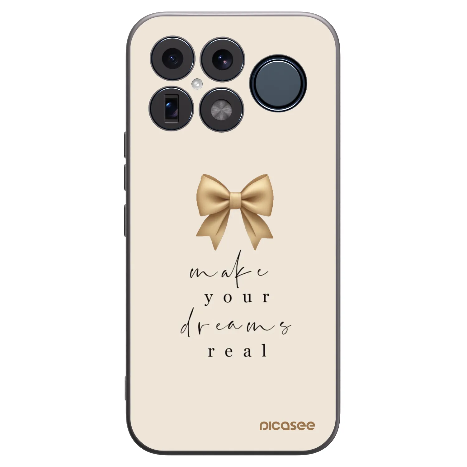 Picasee silikonowe czarne etui na Xiaomi Poco F8 Ultra - Golden Dream