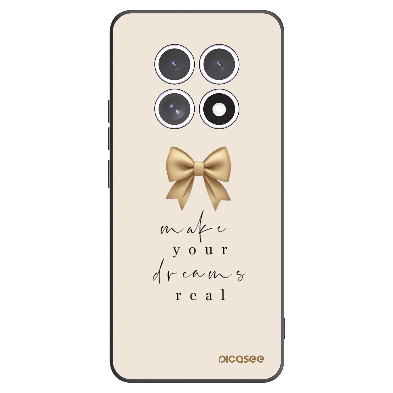 Picasee silikonowe czarne etui na Xiaomi Redmi Note 15 5G - Golden Dream