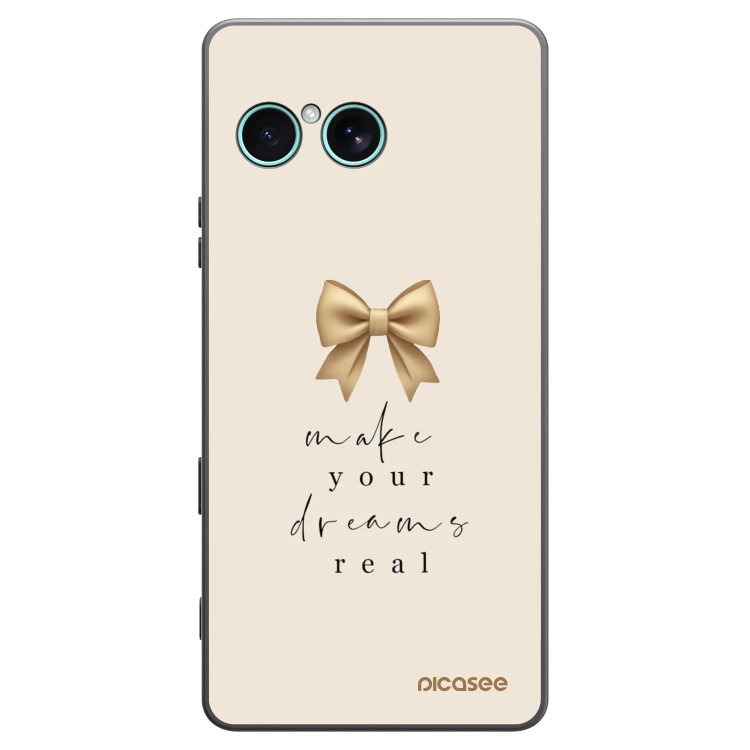 Picasee silikonowe czarne etui na Sony Xperia 10 VII - Golden Dream