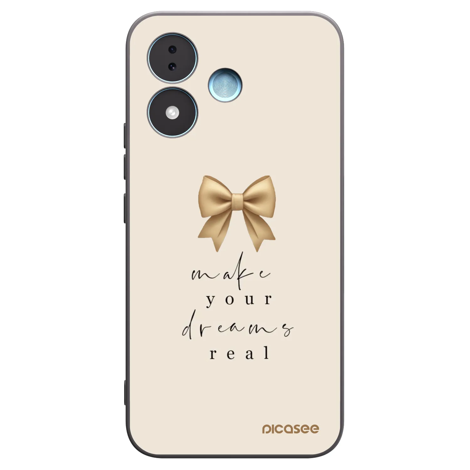 Picasee silikonowe czarne etui na Xiaomi Redmi Note 17 5G - Golden Dream