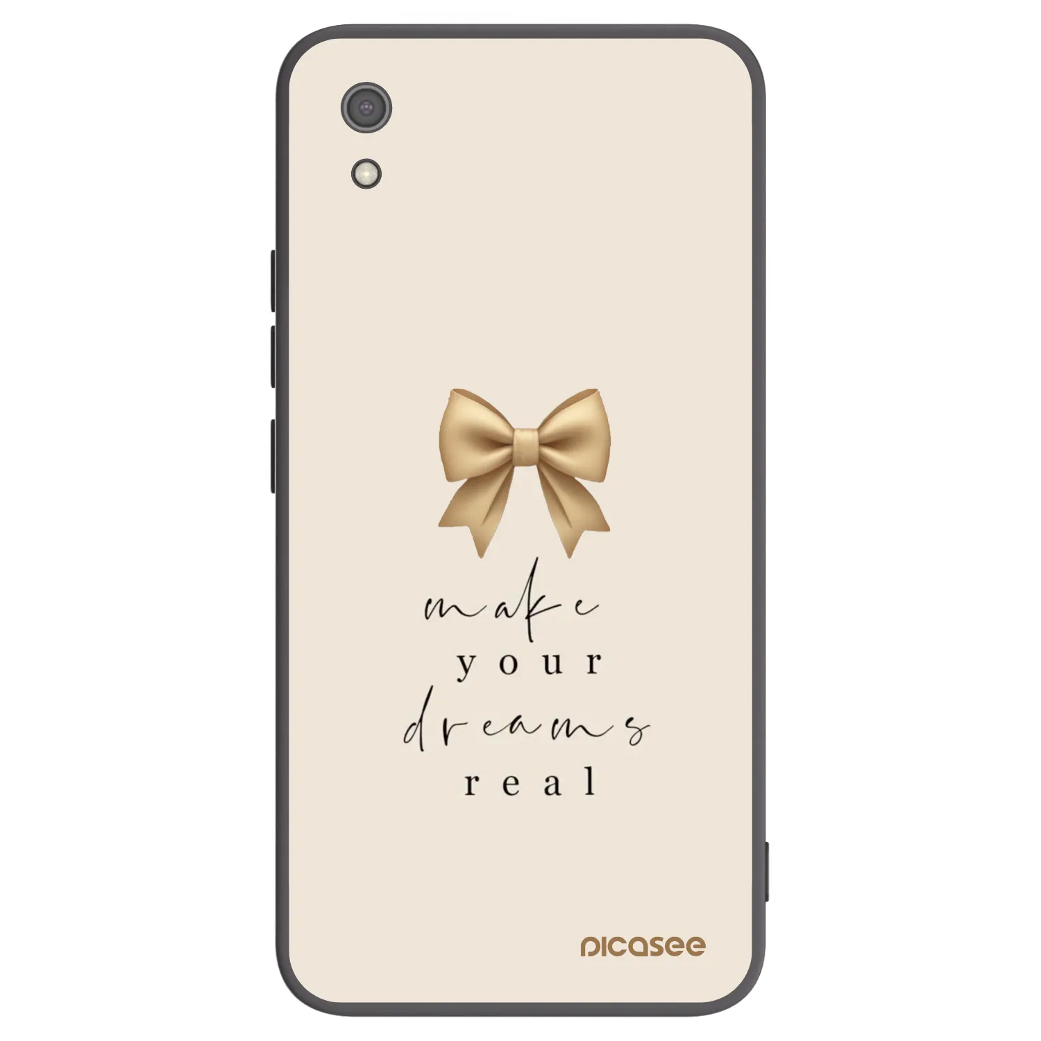 Picasee silikonowe czarne etui na Xiaomi Redmi 7A - Golden Dream