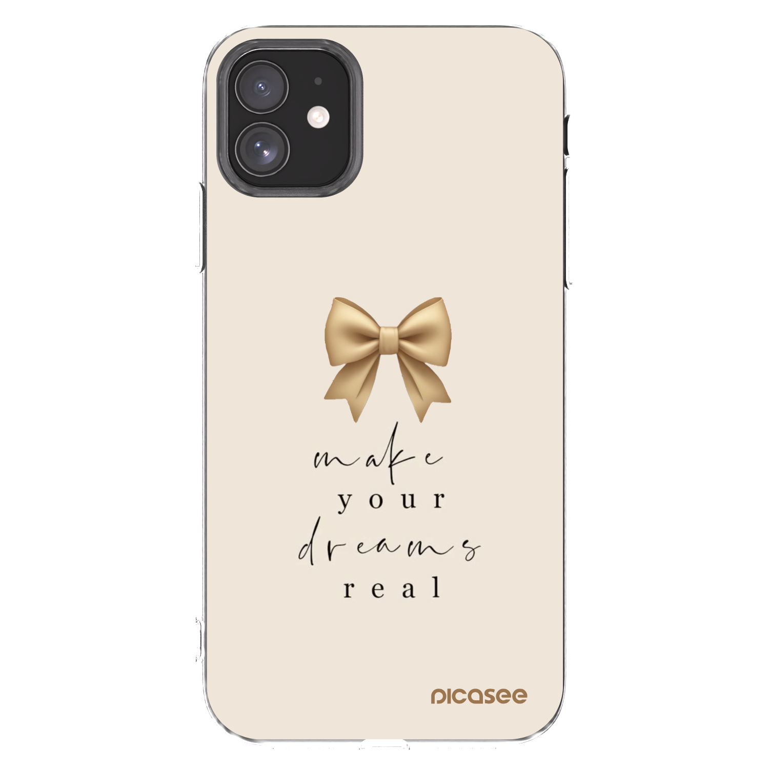 Picasee silikonowe przeźroczyste etui na Apple iPhone 11 - Golden Dream