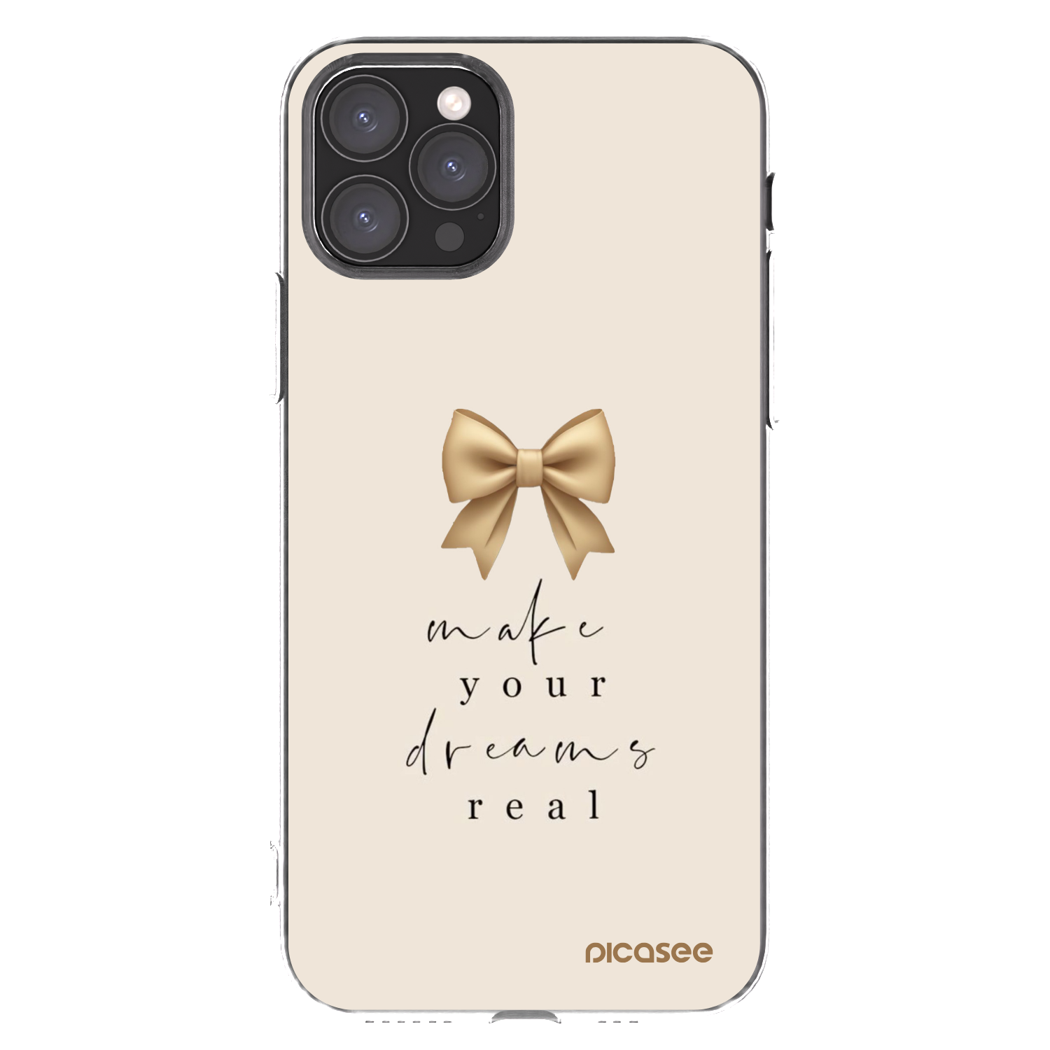 Picasee silikonowe przeźroczyste etui na Apple iPhone 11 Pro - Golden Dream