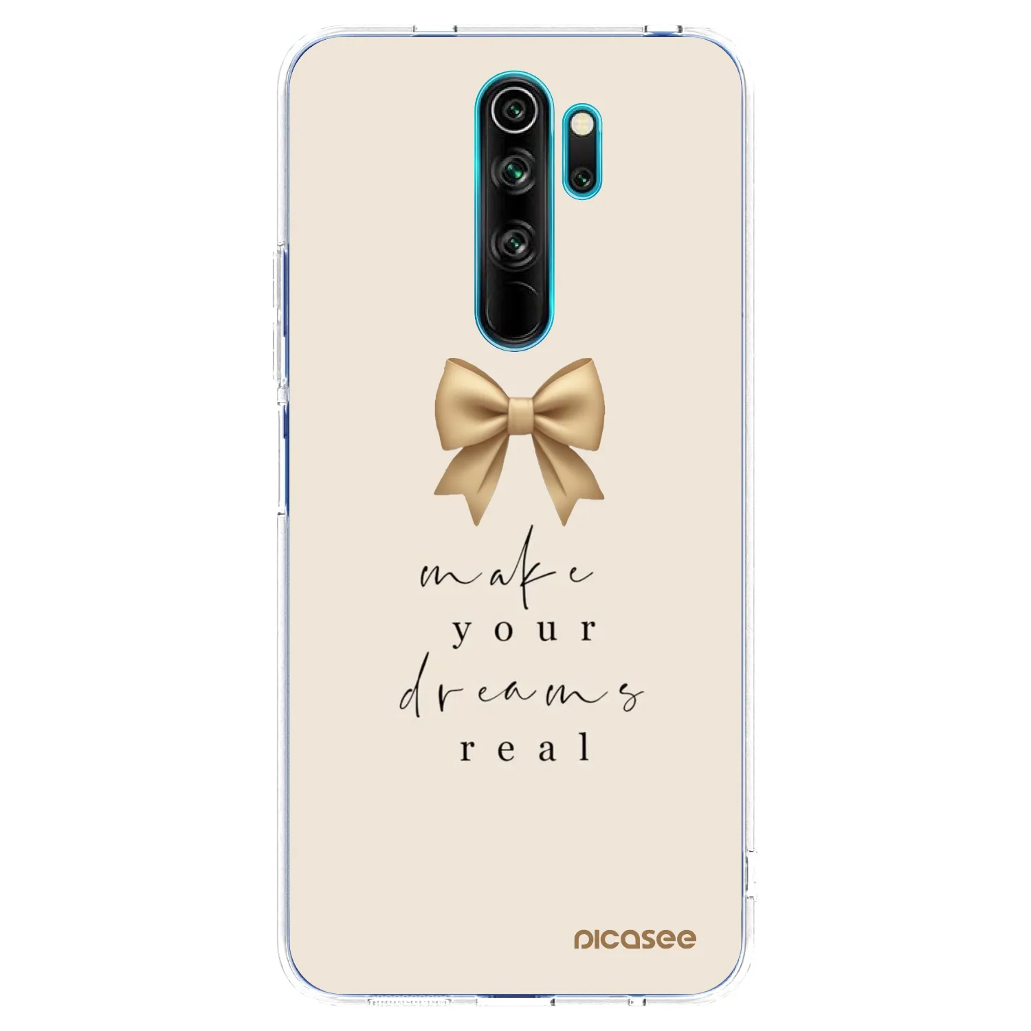 Picasee silikonowe przeźroczyste etui na Xiaomi Redmi Note 8 Pro - Golden Dream