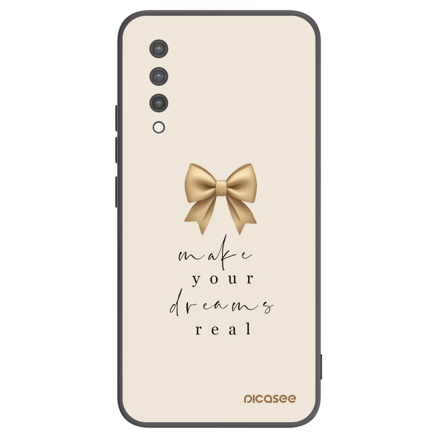 Picasee silikonowe czarne etui na Xiaomi Mi 9 Lite - Golden Dream