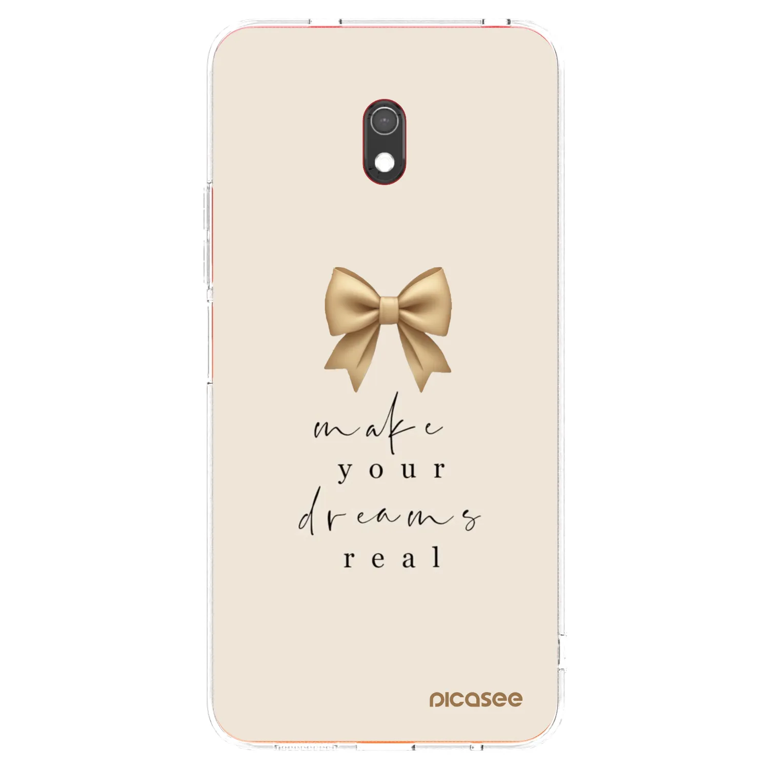 Picasee silikonowe przeźroczyste etui na Xiaomi Redmi 8A - Golden Dream