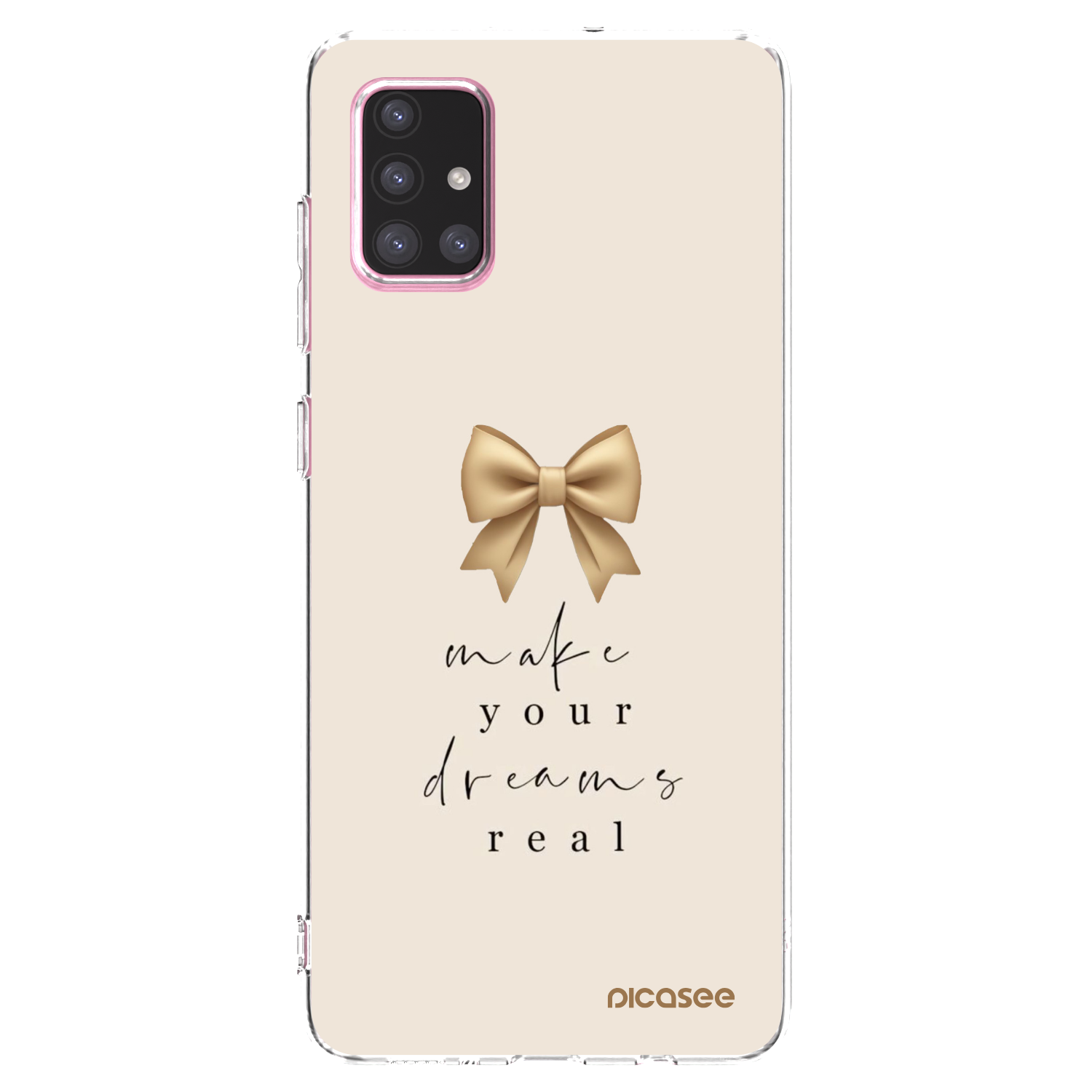 Picasee silikonowe przeźroczyste etui na Samsung Galaxy A71 A715F - Golden Dream