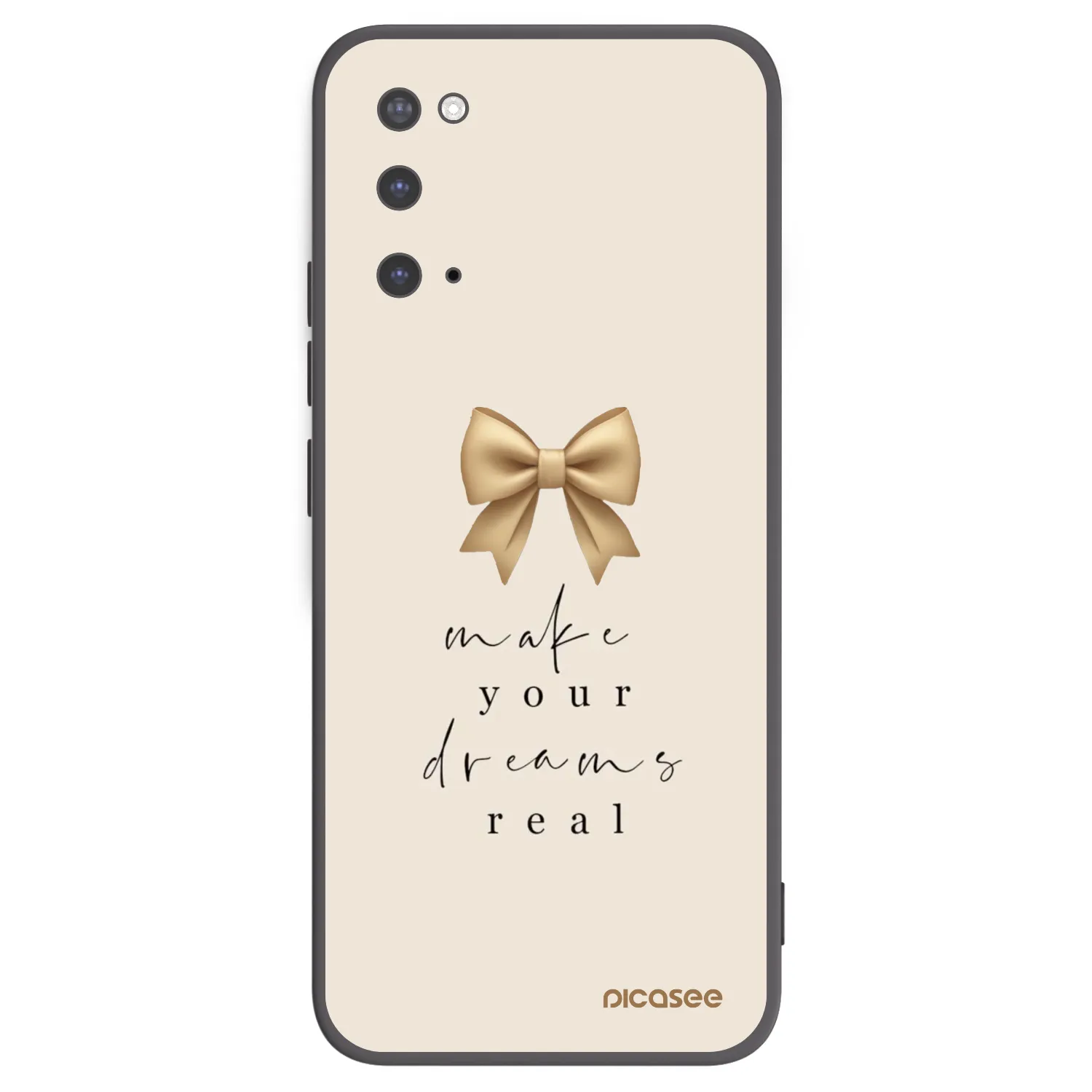 Picasee silikonowe czarne etui na Samsung Galaxy S20 G980F - Golden Dream