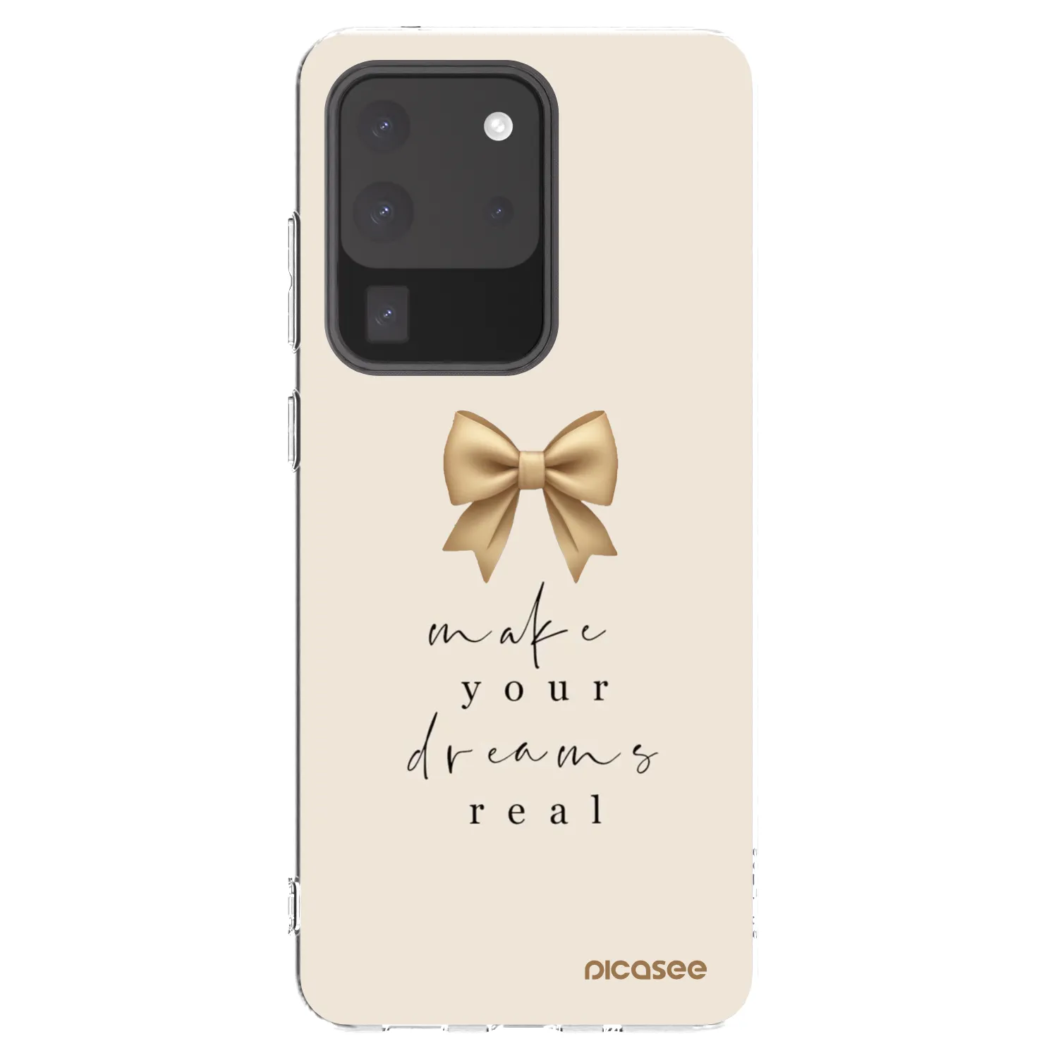 Picasee silikonowe przeźroczyste etui na Samsung Galaxy S20 Ultra 5G G988F - Golden Dream