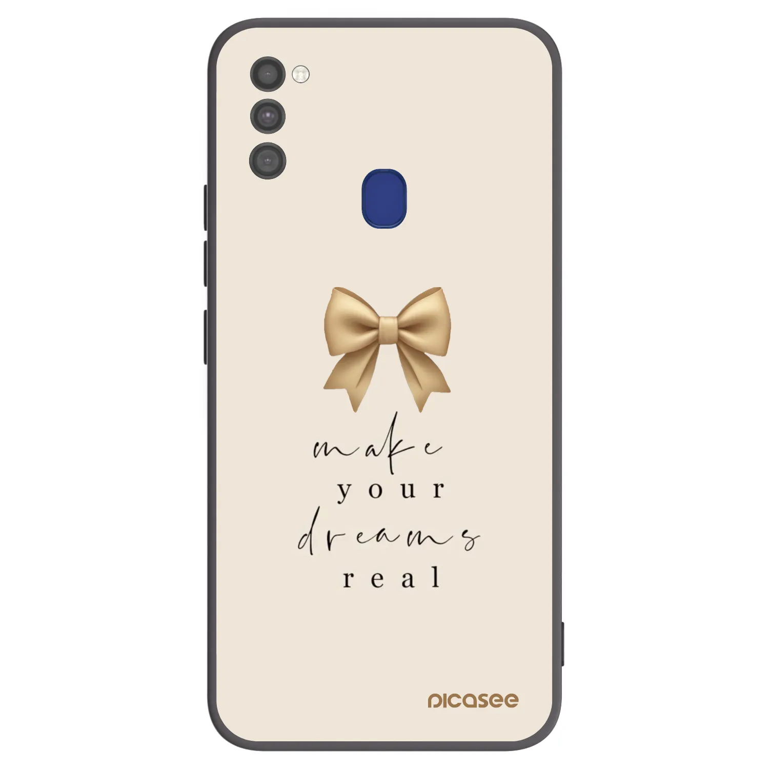 Picasee silikonowe czarne etui na Samsung Galaxy M21 M215F - Golden Dream