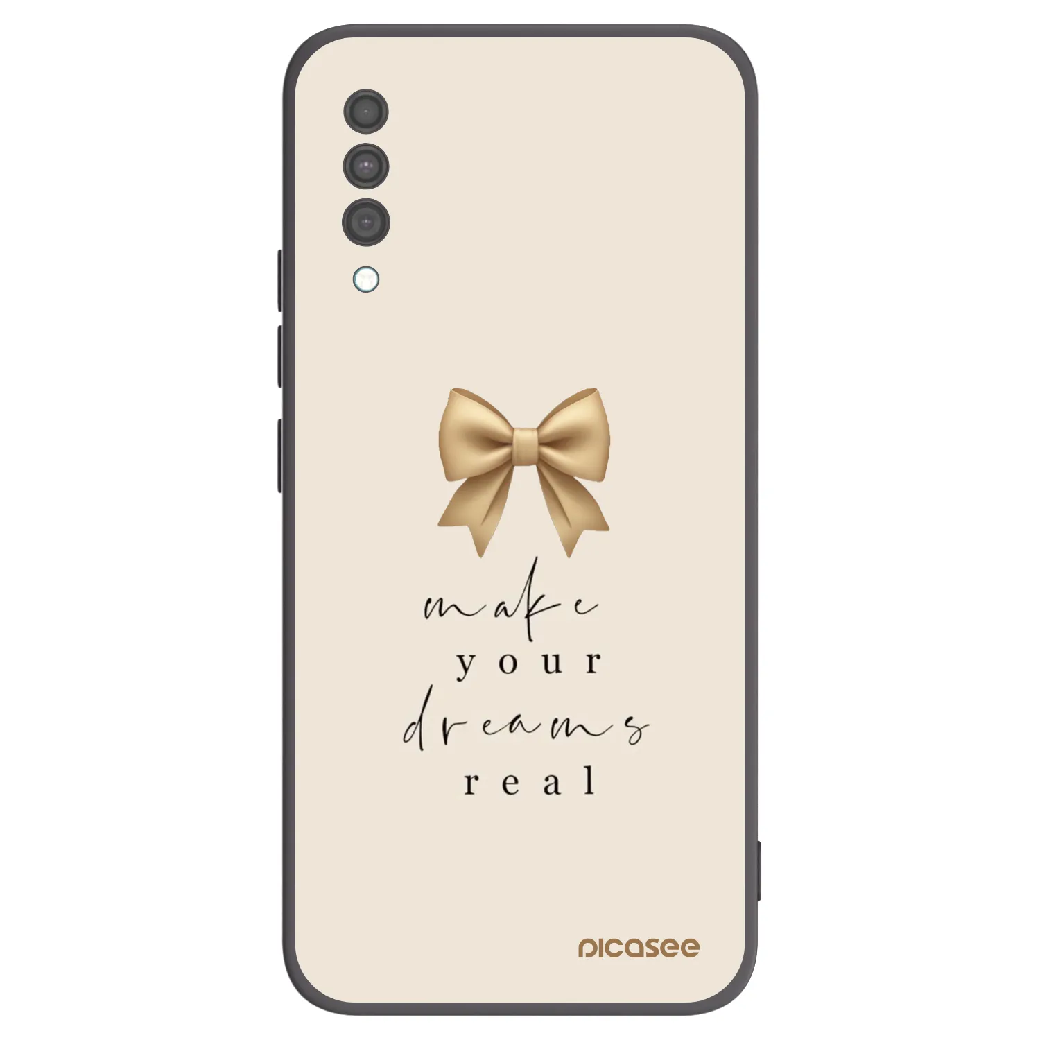 Picasee silikonowe czarne etui na Samsung Galaxy A30s A307F - Golden Dream