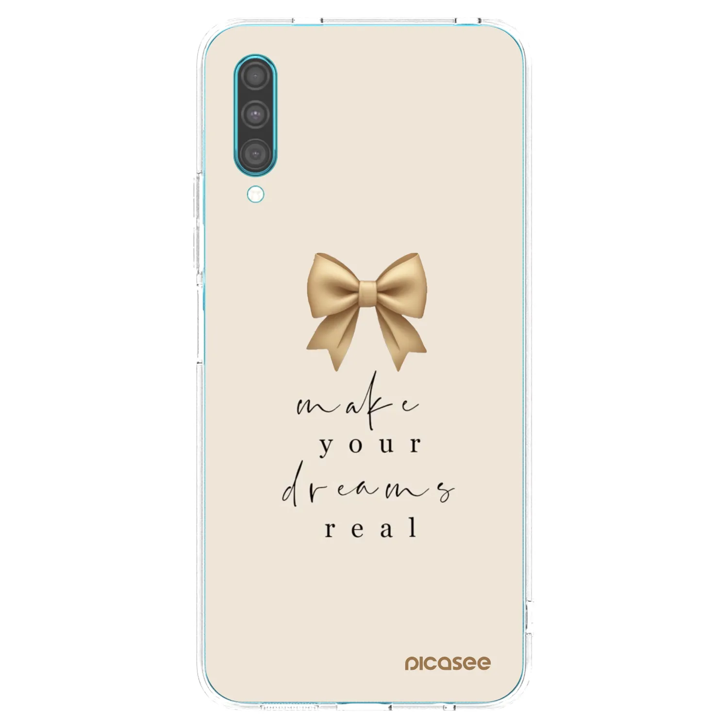 Picasee silikonowe przeźroczyste etui na Samsung Galaxy A30s A307F - Golden Dream