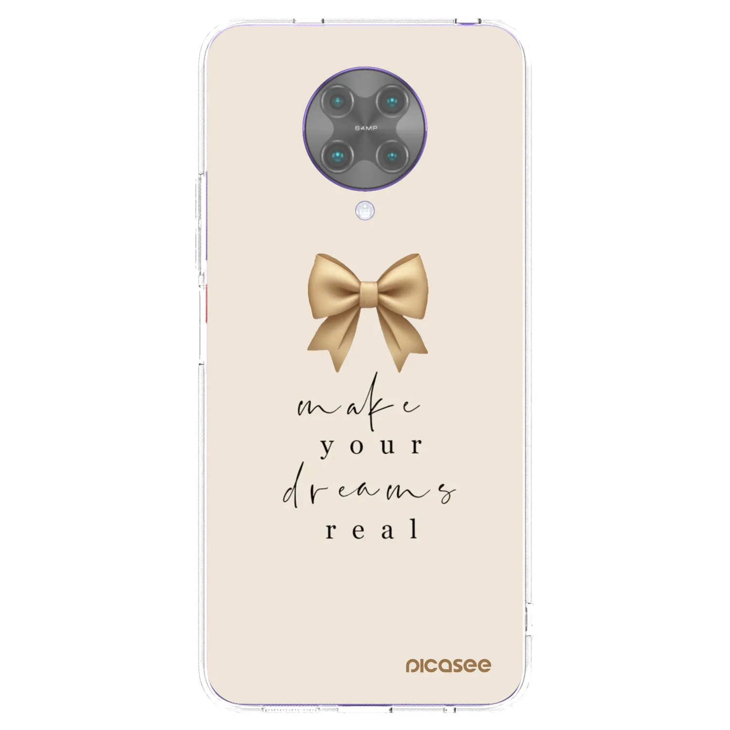 Picasee silikonowe przeźroczyste etui na Xiaomi Poco F2 Pro - Golden Dream