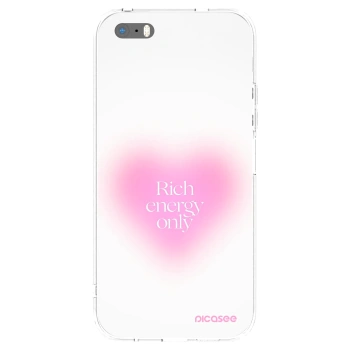 Picasee silikonowe przeźroczyste etui na Apple iPhone 5/5S/SE - Rich Energy