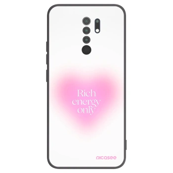 Picasee silikonowe czarne etui na Xiaomi Redmi 9 - Rich Energy