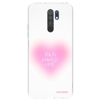 Picasee silikonowe przeźroczyste etui na Xiaomi Redmi 9 - Rich Energy