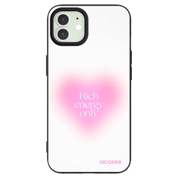 Picasee silikonowe czarne etui na Apple iPhone 12 - Rich Energy