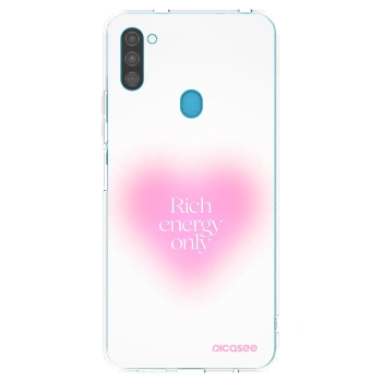 Picasee silikonowe przeźroczyste etui na Samsung Galaxy M11 - Rich Energy