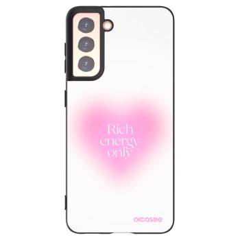Picasee silikonowe czarne etui na Samsung Galaxy S21 5G G991B - Rich Energy