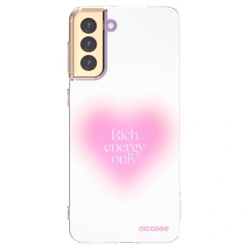 Picasee silikonowe przeźroczyste etui na Samsung Galaxy S21+ 5G G996F - Rich Energy