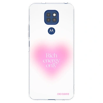 Picasee silikonowe przeźroczyste etui na Motorola Moto G9 Play - Rich Energy