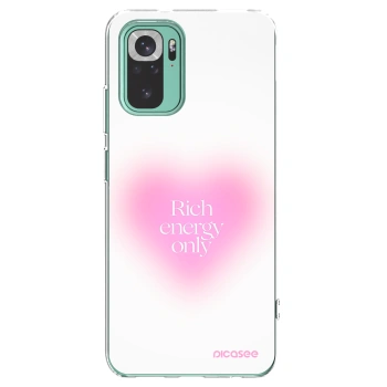 Picasee silikonowe przeźroczyste etui na Xiaomi Redmi Note 10 Pro - Rich Energy