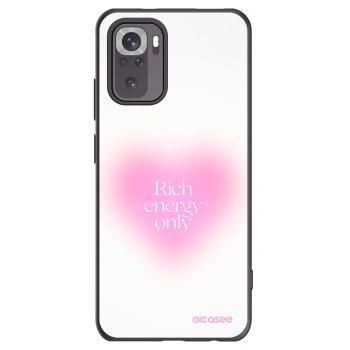 Picasee silikonowe czarne etui na Xiaomi Redmi Note 10S - Rich Energy