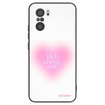 Picasee silikonowe czarne etui na Xiaomi Poco F3 - Rich Energy