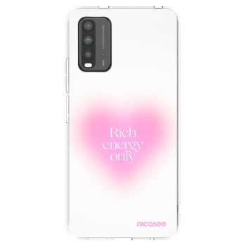 Picasee silikonowe czarne etui na Xiaomi Redmi 9T - Rich Energy