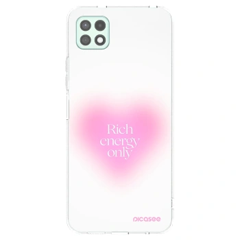 Picasee silikonowe przeźroczyste etui na Samsung Galaxy A22 A226B 5G - Rich Energy