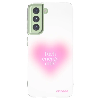 Picasee silikonowe przeźroczyste etui na Samsung Galaxy S21 FE 5G - Rich Energy