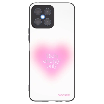 Picasee silikonowe czarne etui na Honor X8 4G - Rich Energy