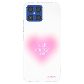 Picasee silikonowe przeźroczyste etui na Honor X8 4G - Rich Energy