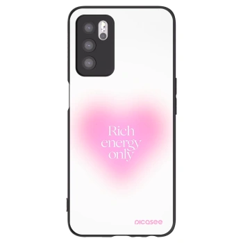 Picasee silikonowe czarne etui na OPPO A16s - Rich Energy