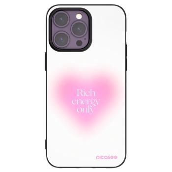 Picasee silikonowe czarne etui na Apple iPhone 14 Pro Max - Rich Energy