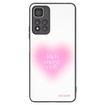 Picasee silikonowe czarne etui na Xiaomi Redmi Note 11 Pro+ 5G - Rich Energy