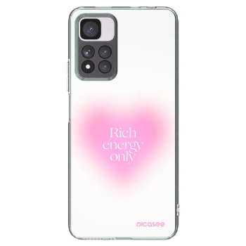Picasee silikonowe przeźroczyste etui na Xiaomi Redmi Note 11 Pro+ 5G - Rich Energy
