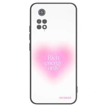 Picasee silikonowe czarne etui na Xiaomi Redmi Note 11S 5G - Rich Energy