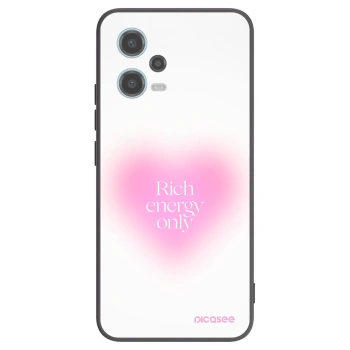Picasee silikonowe czarne etui na Xiaomi Redmi Note 12 5G - Rich Energy
