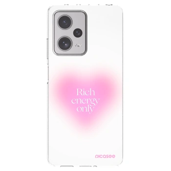 Picasee silikonowe przeźroczyste etui na Xiaomi Redmi Note 12 Pro+ 5G - Rich Energy